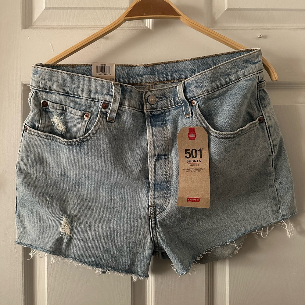 Levi’s High Waisted Shorts Denim 501